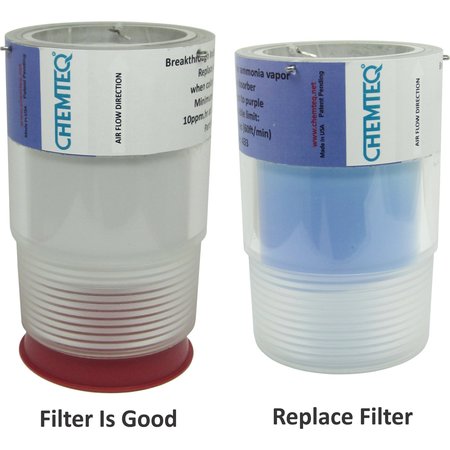 CHEMTEQ Filter Change Indicator 3 for Ammonia Vapor 433